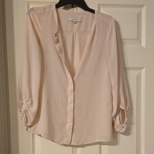 LOFT Women's Blush Pink Blouse
